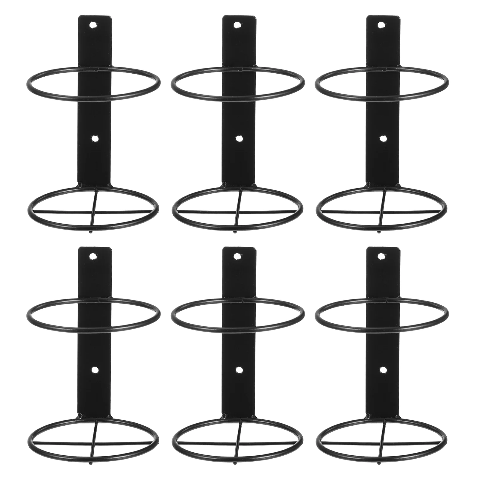 

6pcs Wall Mounted Bottle Rack Holder Display Shelf Single Storage Racks Kitchen Bar Exhibition Storage Organizer Restaurant