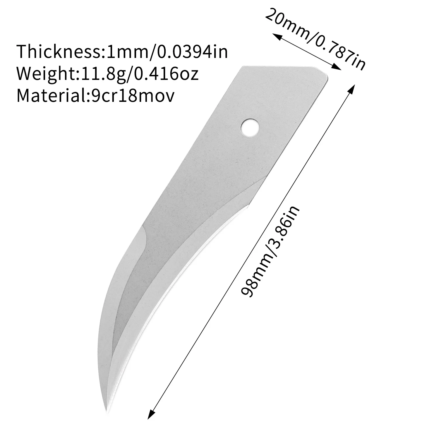 

Лезвие для ножа CKB-2 TGZUO 9CR18 MOV