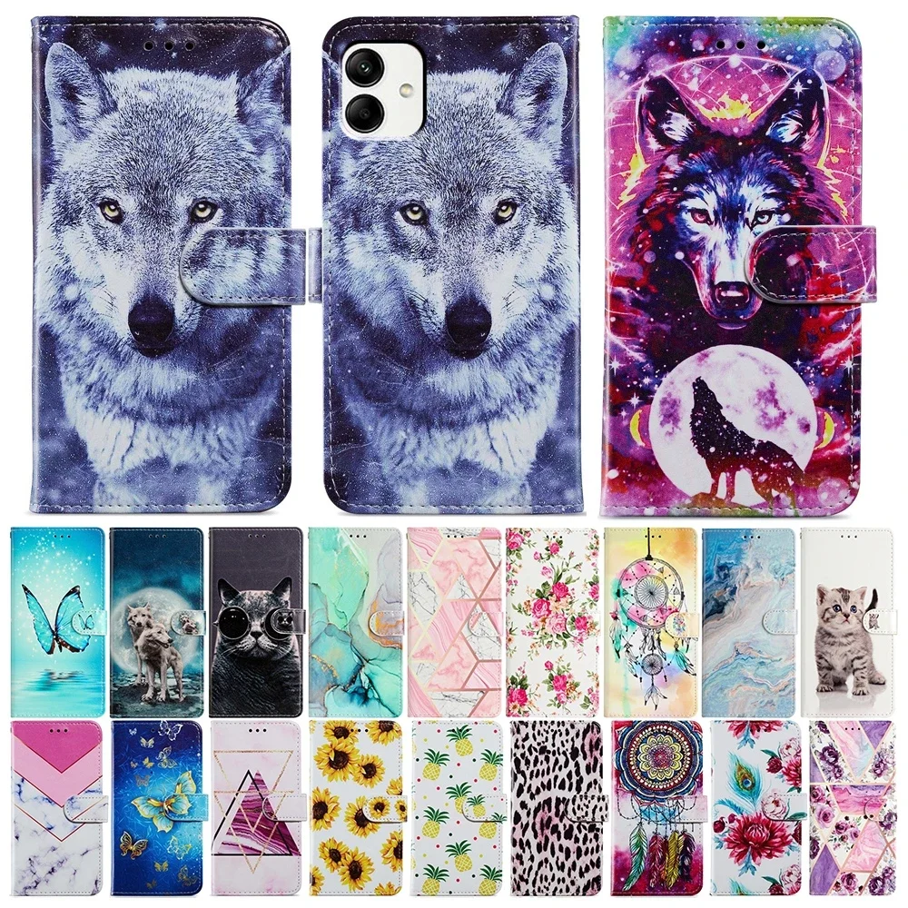 Кожаный флип-чехол для телефона Samsung Galaxy A55 A35 M53 M52 M33 M32 M23 Note 20 Ultra 10 Plus