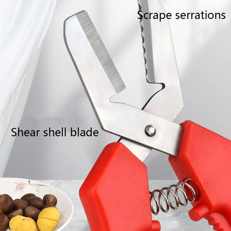 

Chestnut Opener with Plastic Handle Chestnut Cutter Chestnut Peeler Chestnut Clip Nut Crackers Sheller Chestnut Plier