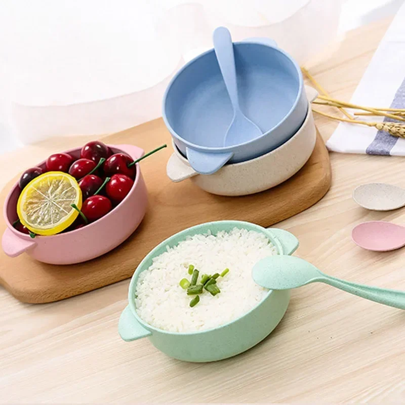 Набор посуды для кормления ребенка Экологически чистая тарелка малышей детские