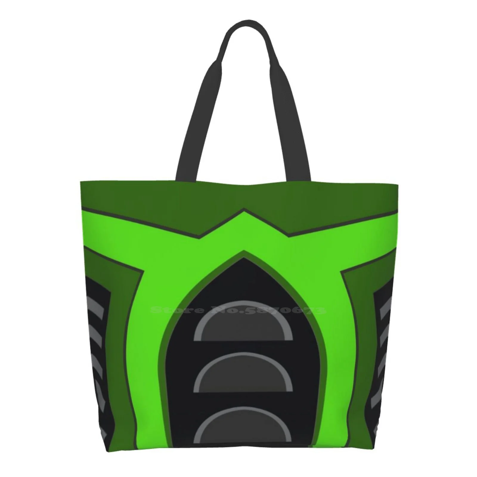 

Super Hero Anime Mask / Mask Green Large Size Reusable Foldable Shopping Bag Hero Super Super Hero Superhero Man Cartoon Comic