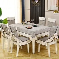 Dining Table And Chair Cover Dining Chair Tablecloth 2021 New Universal Stool Chair Cover Chair Cushion Set Home Table Cloth 
