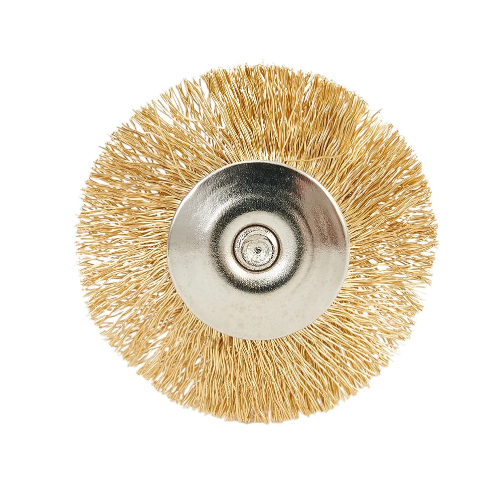 

Dust Wire Brush Disc Cleaner Abrasive Buffing Brass Carving Wheel Brushes Replacement Polishing Grinder Rotary
