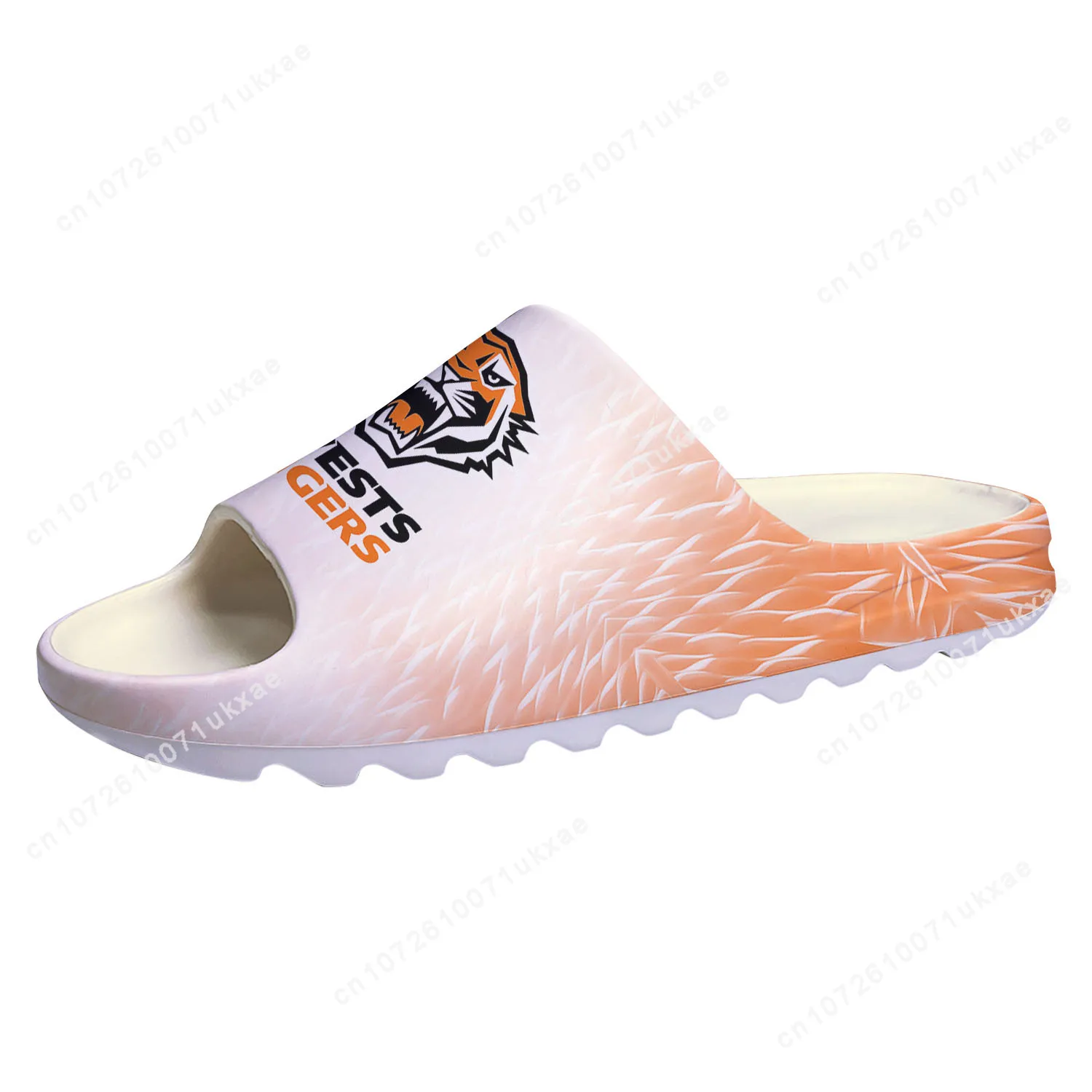 

Wests Tigers Australian Rugby Soft Sole Sllipers Home Clogs Customized Step On Water Shoes Mens Womens Teenager Step in Sandals