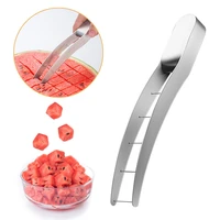 stainless steel watermelon dicing tool home watermelon artifact slicing knife corer fruit and vegetable kitchen accessories