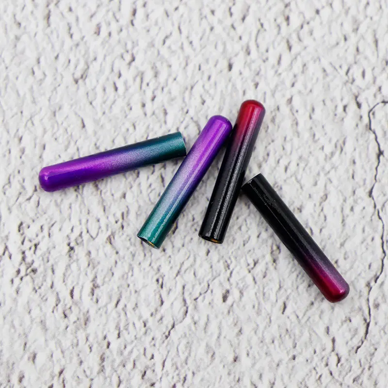 Coolstring Purple/Red Gradient Metal Tips 22*3.8MM Sneaker Canvas Boots Decorative Aglets Shoelace Accessories 100Pcs Wholesale