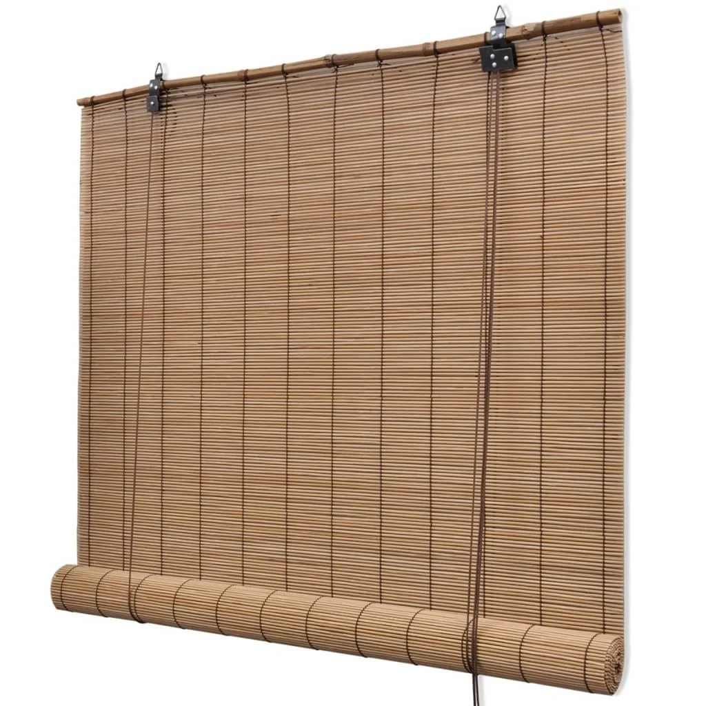 

Brown Bamboo Roller Blinds 55.1" x 63"