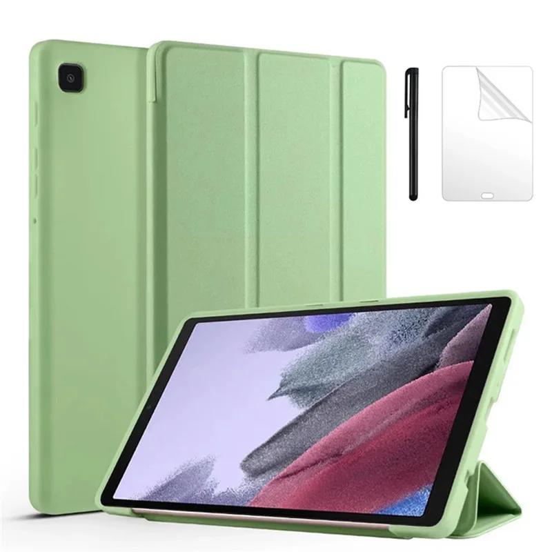 

For Samsung Galaxy Tab A8 2021 X200 X205 Case Folding Silicone Smart Case for Galaxy Tab A7 T500 A7 Lite T220 TPU Sillicon Cover