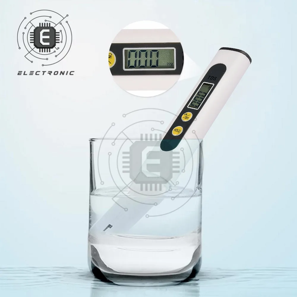 

TDS Meter Water Quality Tester Automatic Calibration 0-990ppm Purity Water Meter for Swimming Pools Drinking Water Aquariums