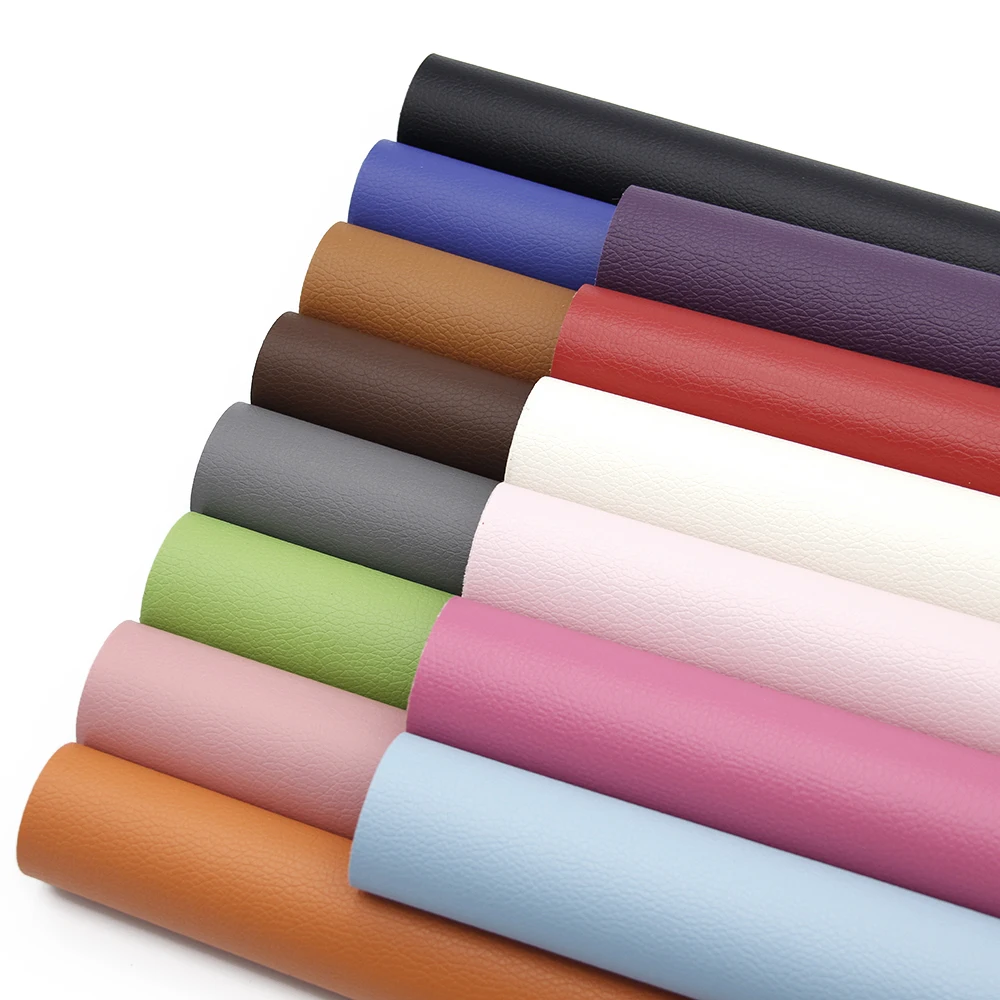 Litchi Texture Matte Double Sided Faux Leather Sheet Diy Making Hair Bows Earrings Gift Bag Decor Vinyl