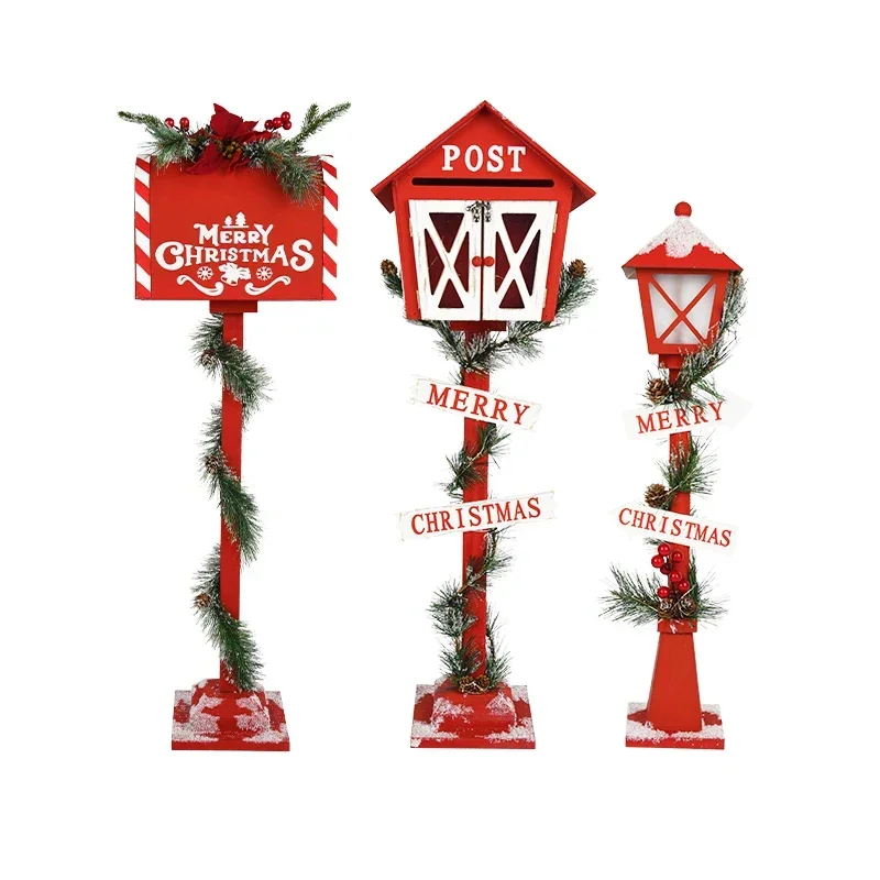 Рождественское украшение деревянный дом почтовый ящик откидной орнамент с