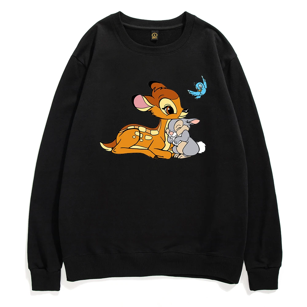

Kawaii Bambi Thumper Men Sweatshirts Harajuku Disney Men's Pullover Fashion Comfy Autumn Basic Sweatshirt Cotton Casual Hoodie