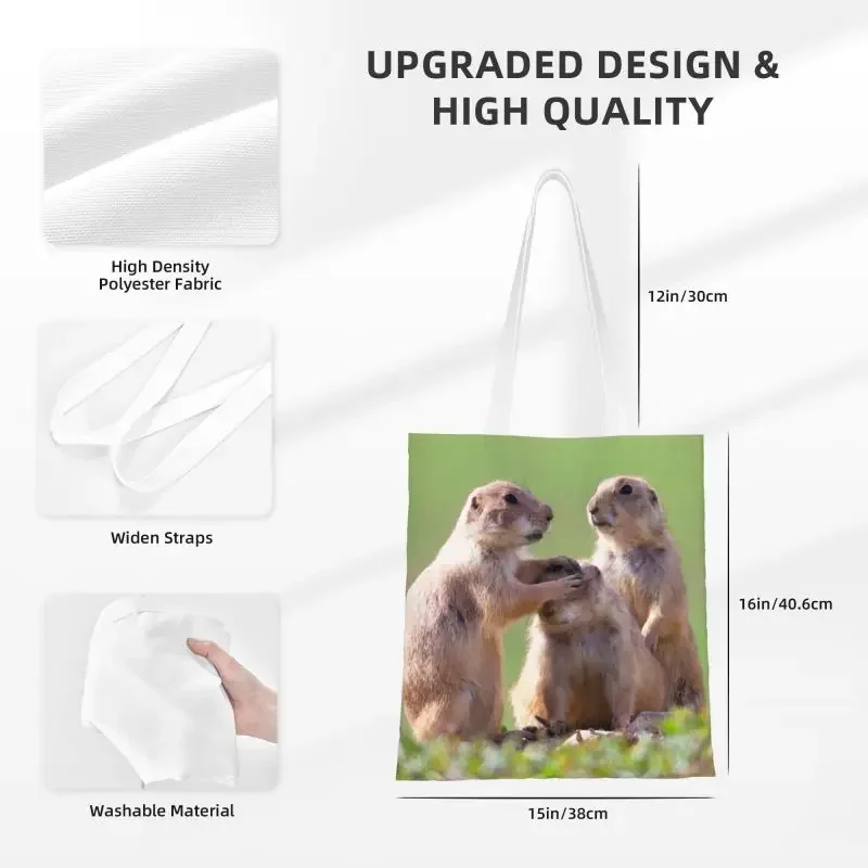 Сумка-шоппер для покупок на плечо собак парусиновая вместительная моющаяся