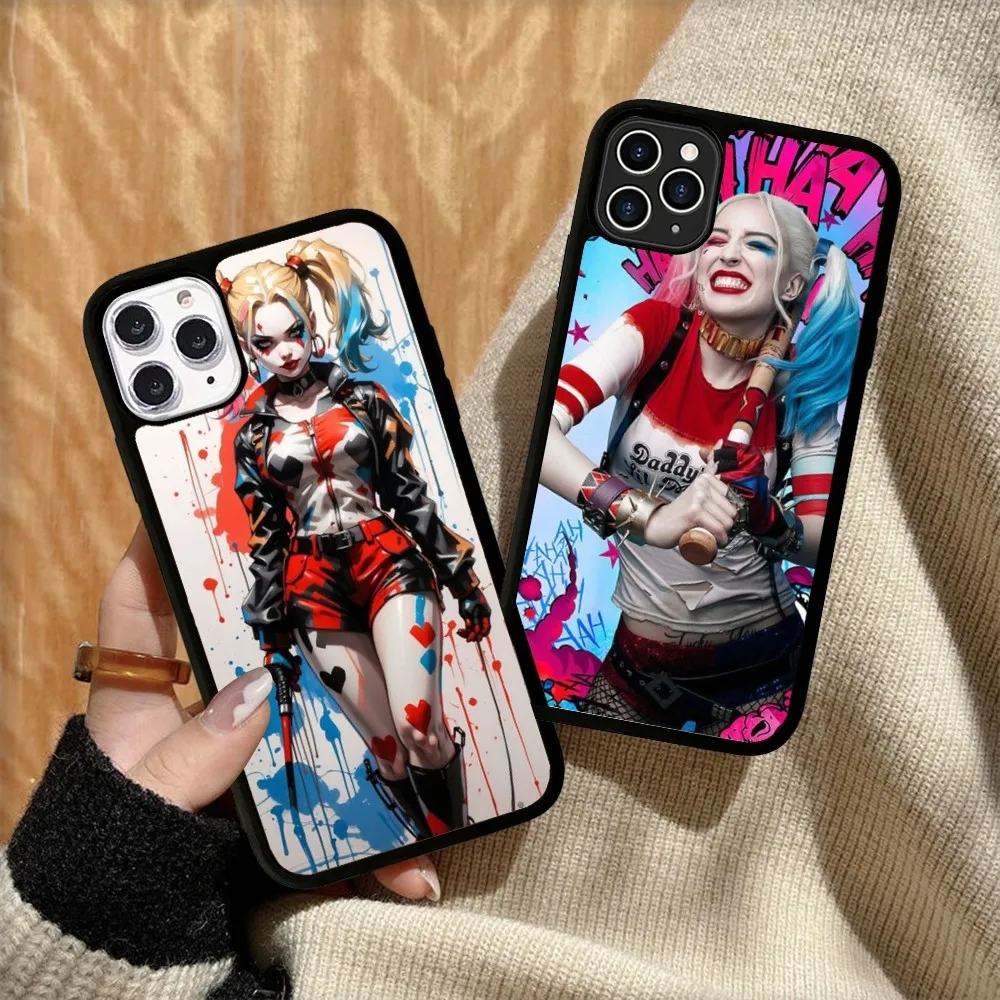 Чехол для телефона Little Ugly Girl H-Harley Q-Quinn силиконовый чехол из ПК + ТПУ iPhone 11 12 13 14 15 16