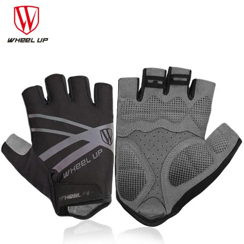 

Shock Absorption Half Finger Gloves Breathable Sbr Palm Rest Sun Protection Bicycle Gloves Unisex Cycling Gloves Wear Resistance
