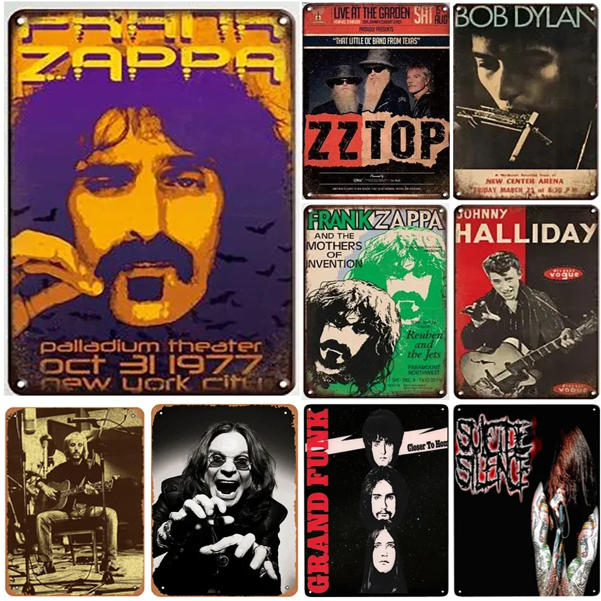 Металлические жестяные знаки в стиле рок-н-ролл настенное украшение табличка