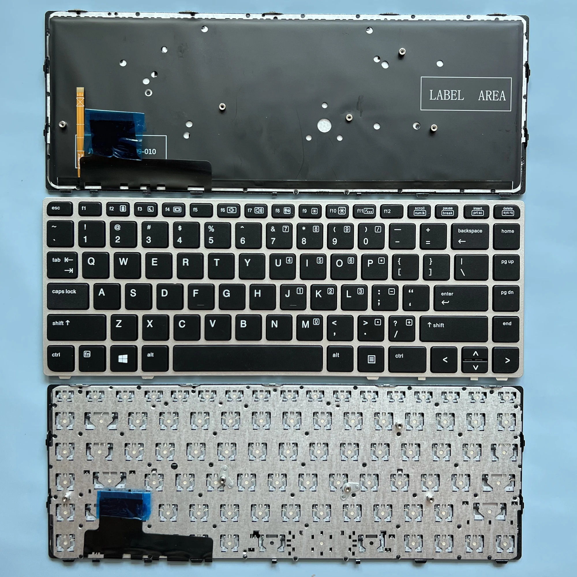 

Клавиатура с подсветкой 9480 US для ноутбука HP EliteBook Folio 9480M 9470 9470M, английская подсветка NO Point 702843-001