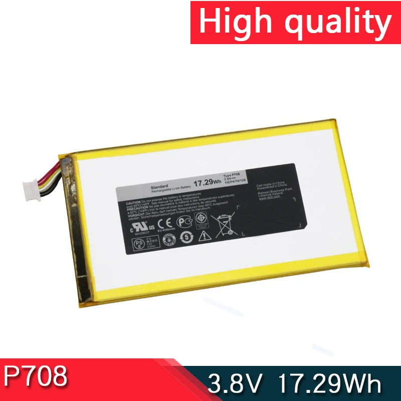 НОВЫЙ аккумулятор для ноутбука P708 3 8 В 17 29 Втч Dell Venue 7 3740 3840