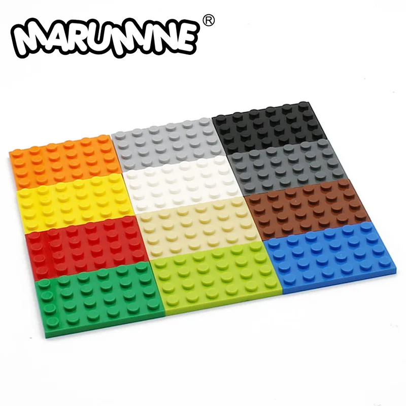 Базовая пластина Marumine 4x6, 10 шт., 3032 элементов, Классические строительные блоки, пластина кубики MOC «сделай сам», аксессуары для базовой искусственной кожи