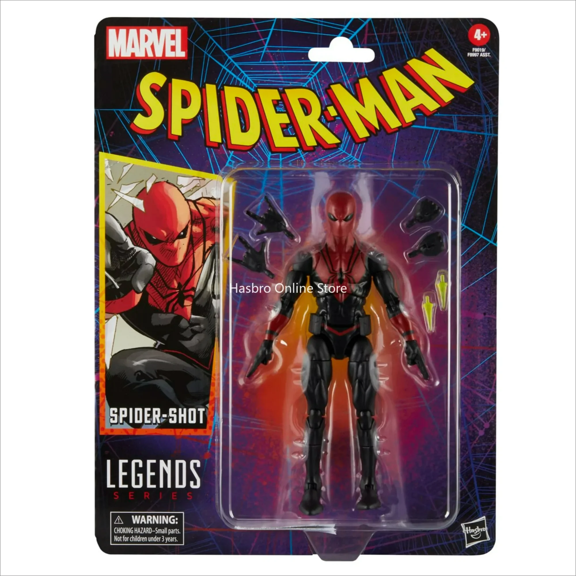 Hasbro MARVEL Legends Series Spider-Shot Spider-Man Comics Коллекционная 6-дюймовая фигурка F9019
