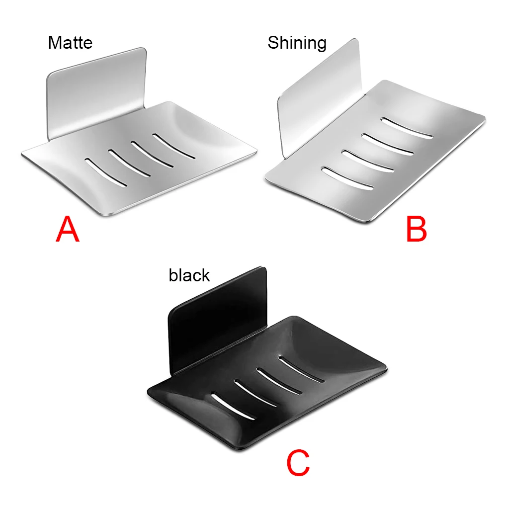 

Держатель губки для ванной и душа настенный, органайзер с алюминиевой клейкой пластиной, черный