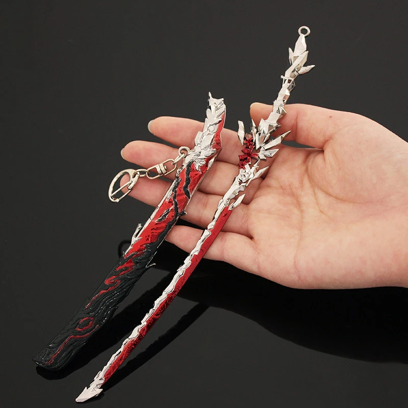 Naraka:Bladepoint The Soulbloom Gem Katana брелок с рисунком из игры Swords Knife Justina Gu модель оружия