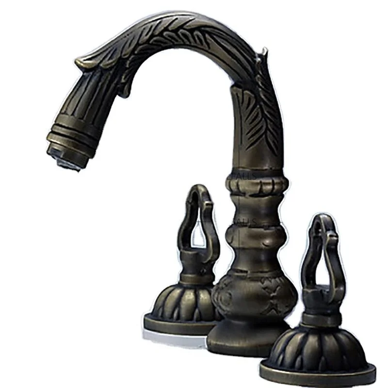 

Antique Bronze Sink Faucet Water Tap Wash Basin Mixer Basin Faucet