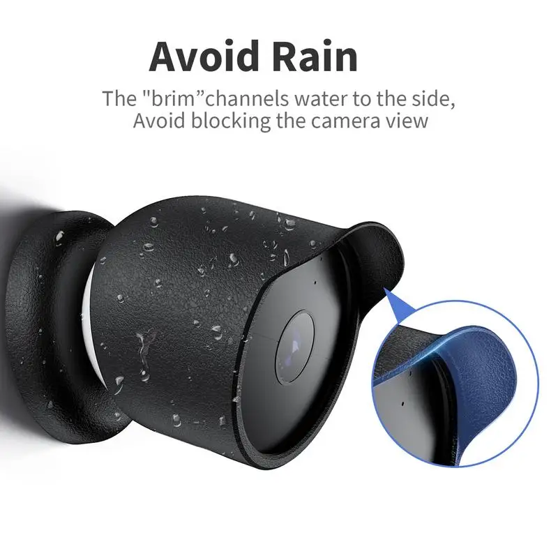 Waterproof Silicone Case For Google Nest Cam Outdoor Or Indoor (Battery) Security Camera Protective Cover Sleeve Accessories