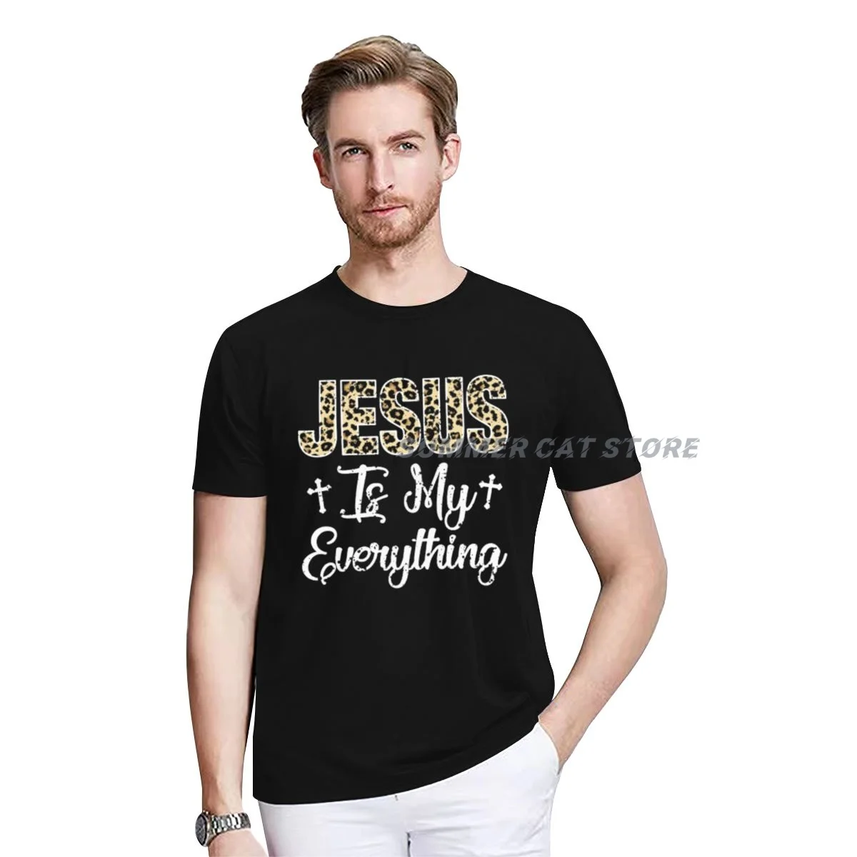 

Мужская футболка с изображением Иисуса-мой все, христианская вера, Бога Иисуса 1