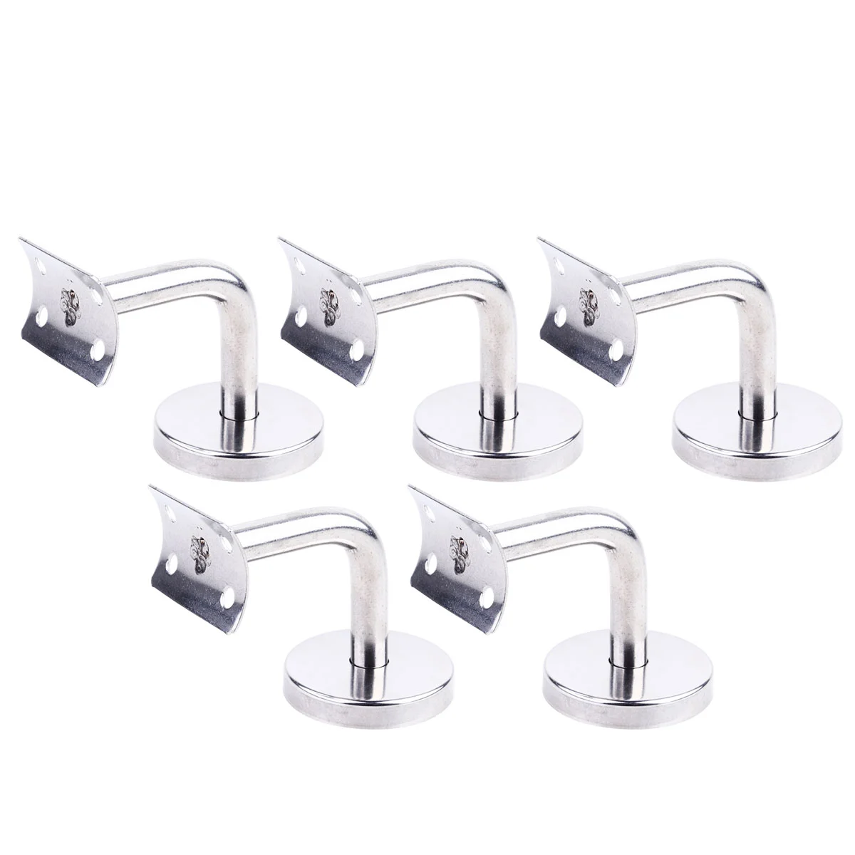 

5 Pcs Outdoor Handrail Bannister Bracket Kickstand Handrail Bracket Metal Handrails Outdoor Bannister Support Guide