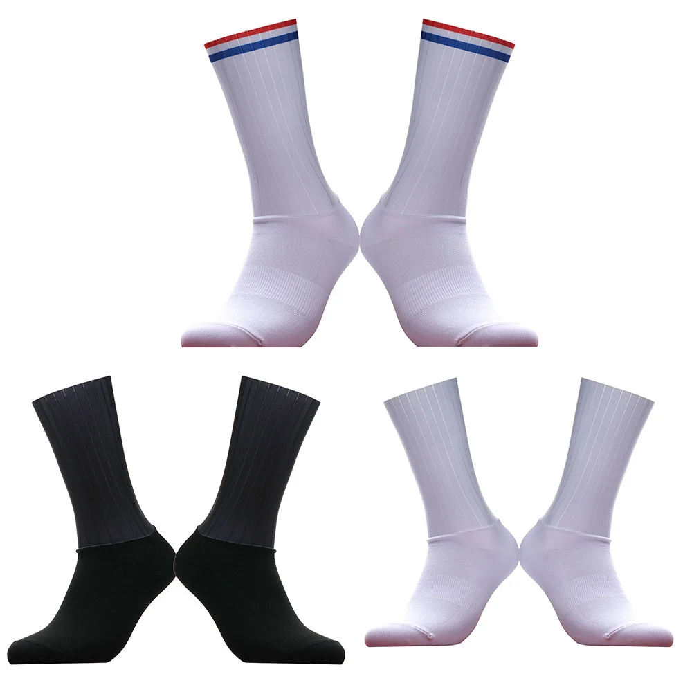 

Нескользящие силиконовые летние аэроноски, велосипедные носки Whiteline, мужские велосипедные спортивные носки для бега, велосипедные носки, н...