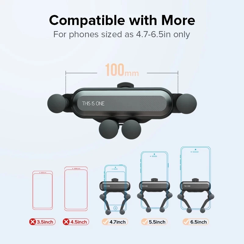 Gravity Car Phone Holder Mobile Stand Smartphone GPS Support Mount For iPhone 13 12 11 Pro Max 8 Samsung Huawei Xiaomi Redmi LG images - 6