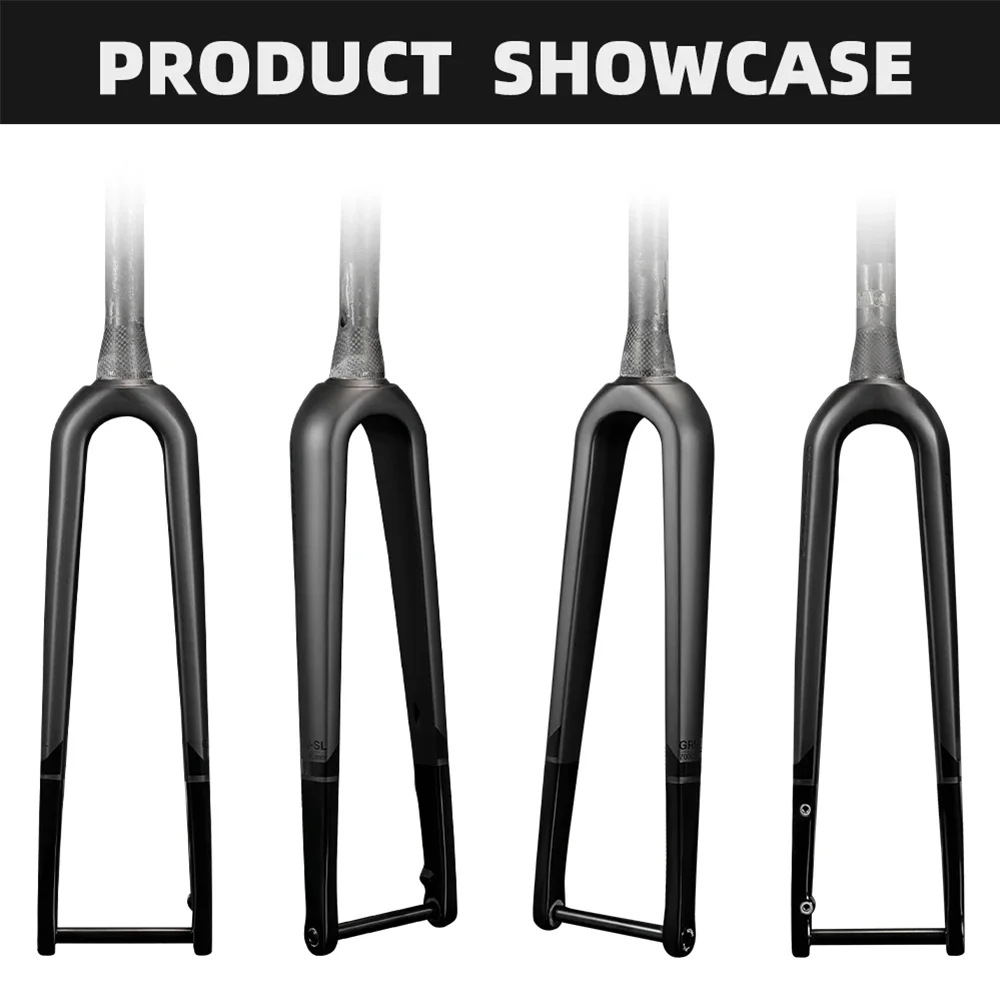 TOSEEK гравийная велосипедная вилка из углеродного волокна дорожная внутренний