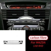 for mazda rx 8 2004 2008 2 pcs real carbon fiber fm radio display panel trim car interior accessories car interior supplies