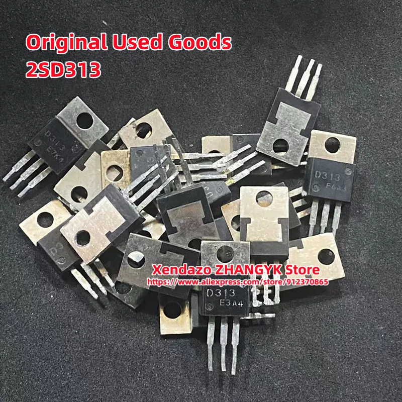 

10pcs/lot Original Used Goods 2SD313 D313 TO-220 60V 8A Power Transistor