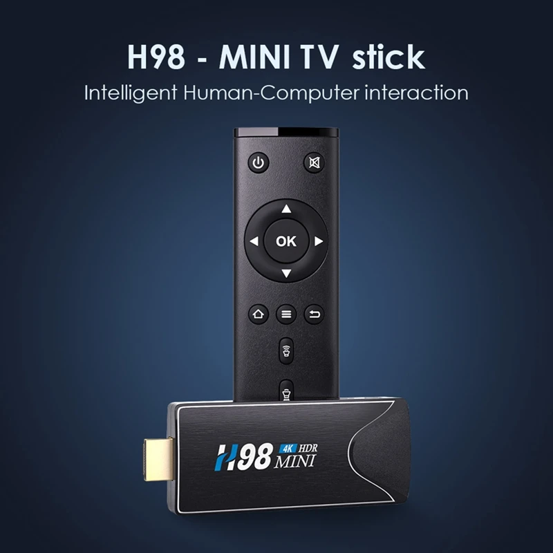 

H98 Mini TV Stick 2GB+8GB Android TV Stick Dongle H313 TV Box 4K HDR Network Player Portable Set Top Box