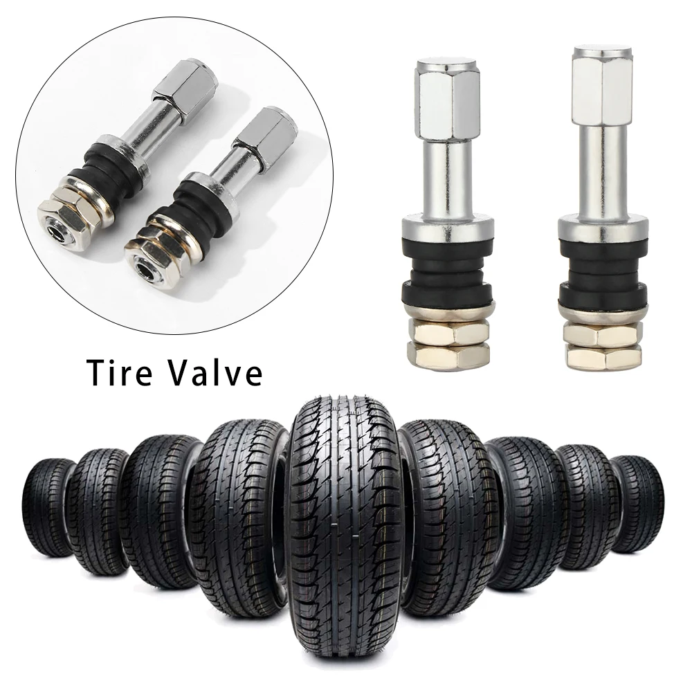 

Car Tire Valve Tubeless Wheel Tire Valve Stem Dust Cap Stainless Steel Metal Straight Mouth Car Tire Valve For TR48E/TR43E