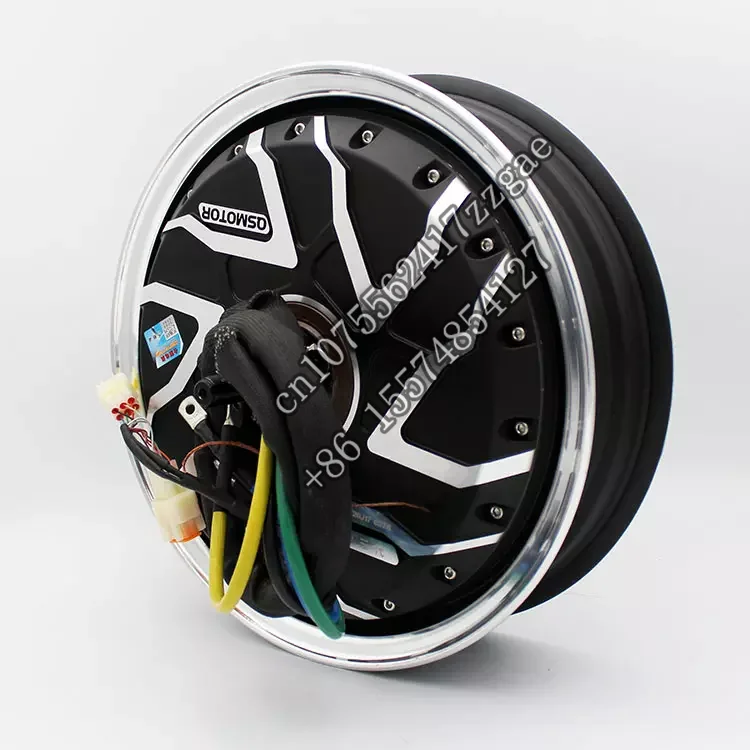 Бесщеточный строительный мотор 13 дюймов 12000 Вт 48-120 В электрический мотоцикл