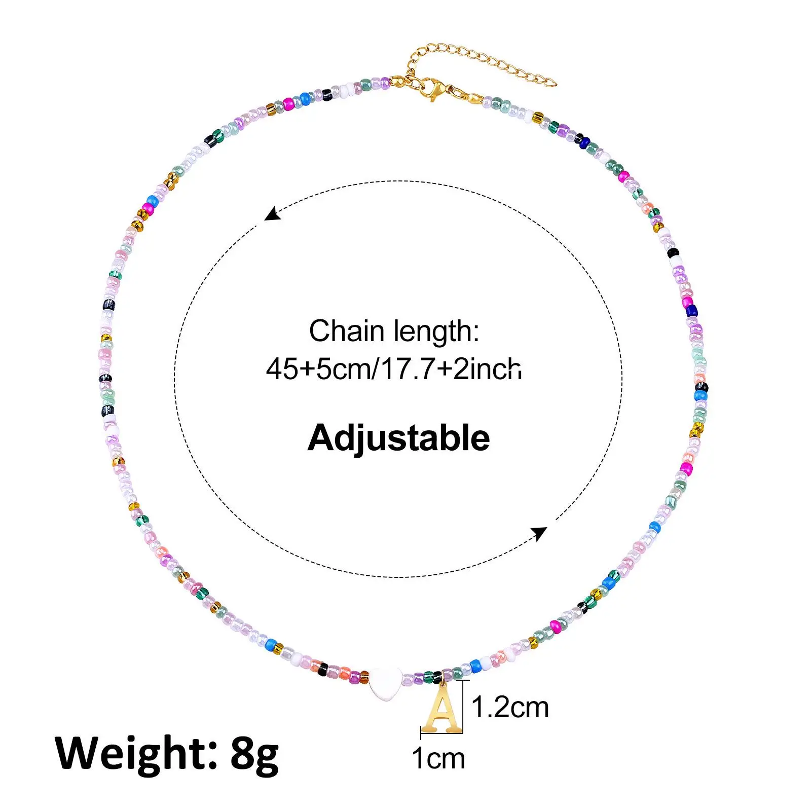 Ожерелья в стиле бохо для женщин колье-колье ожерелье с именем буквами из