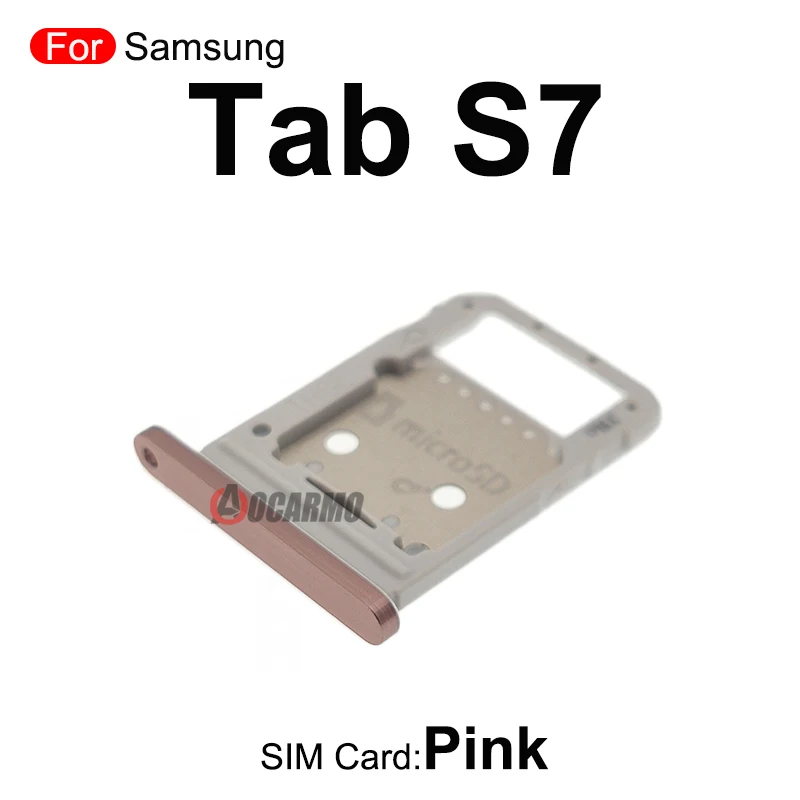 Для Samsung Galaxy Tab S7 + Sim лоток слот для SIM-карты S7Plus SM-T870 T875 T970 Запасная часть - купить по