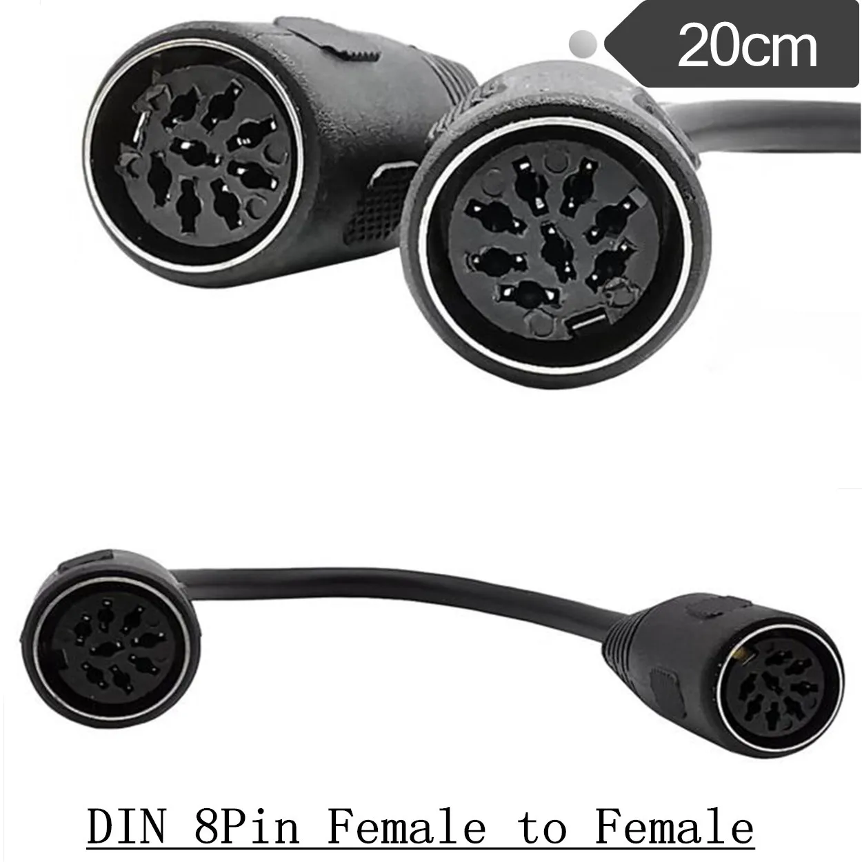 

8-pin large DIN 8Pin female large din 8p cable din 8pin female to female signal audio cable 0.2m