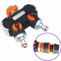 12%e2%80%9d34 female thread y shaped quick connector garden irrigation water splitters faucet adapter lawn garden watering supplies