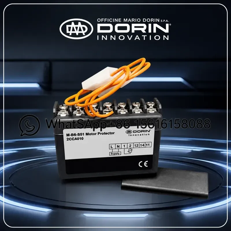 Фото Оригинальный модуль защиты компрессора DORIN M-B6-S51 2CC4010 CPM3 PRD 2CG1040, оригинальная запасная часть для холодильной системы. №1