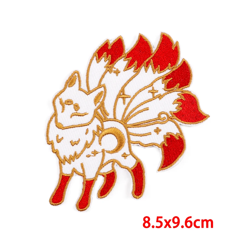 Нашивки с лисой Мультяшные нашивки для одежды термоклейкие на одежду аппликация