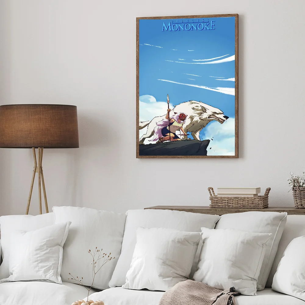 Мультфильм аниме девушка M-Mononoke H-Hime постеры липкие HD качество настенное