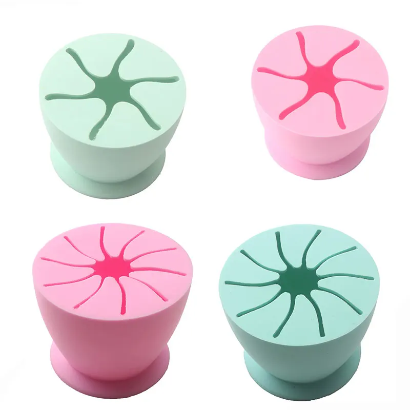 5Pcs Mew Desktop Garbage Collection Box Vinyl Scrap Collector With Suction Cup Silicone Storage Ball Waste Box Scrapbooking