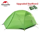 Naturehike фабричная Starriver2 Модернизированный Сверхлегкий 20D силиконовая ткань Водонепроницаемый двойной-Слои 2 человек палатки для кемпинга на открытом воздухе