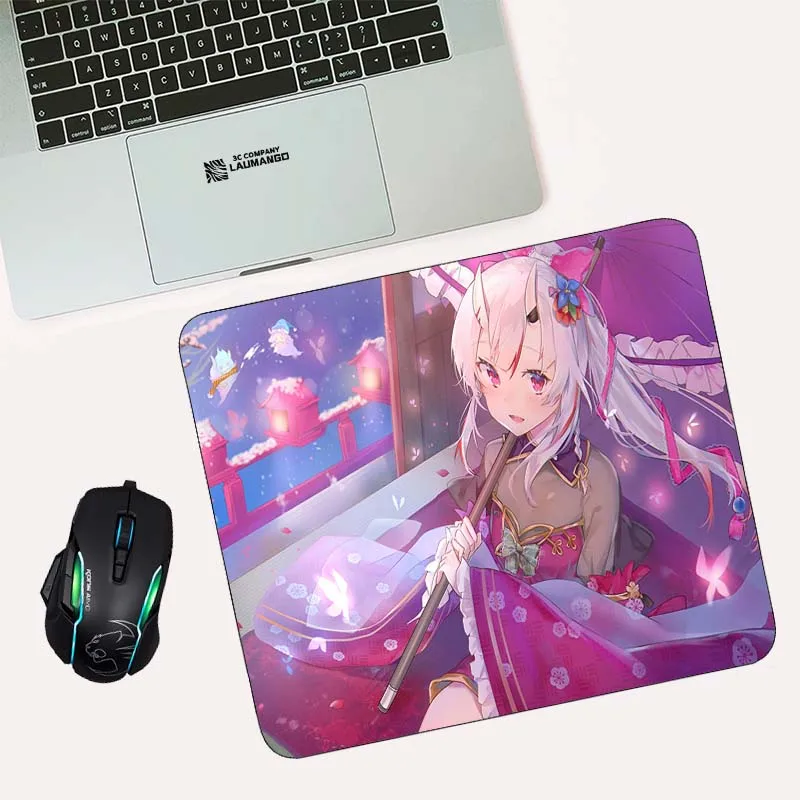 

Коврик для мыши Hololive для настольного ПК, милые аксессуары для игрового кабинета, Настольный коврик, Защитный Настольный коврик для мыши для ...