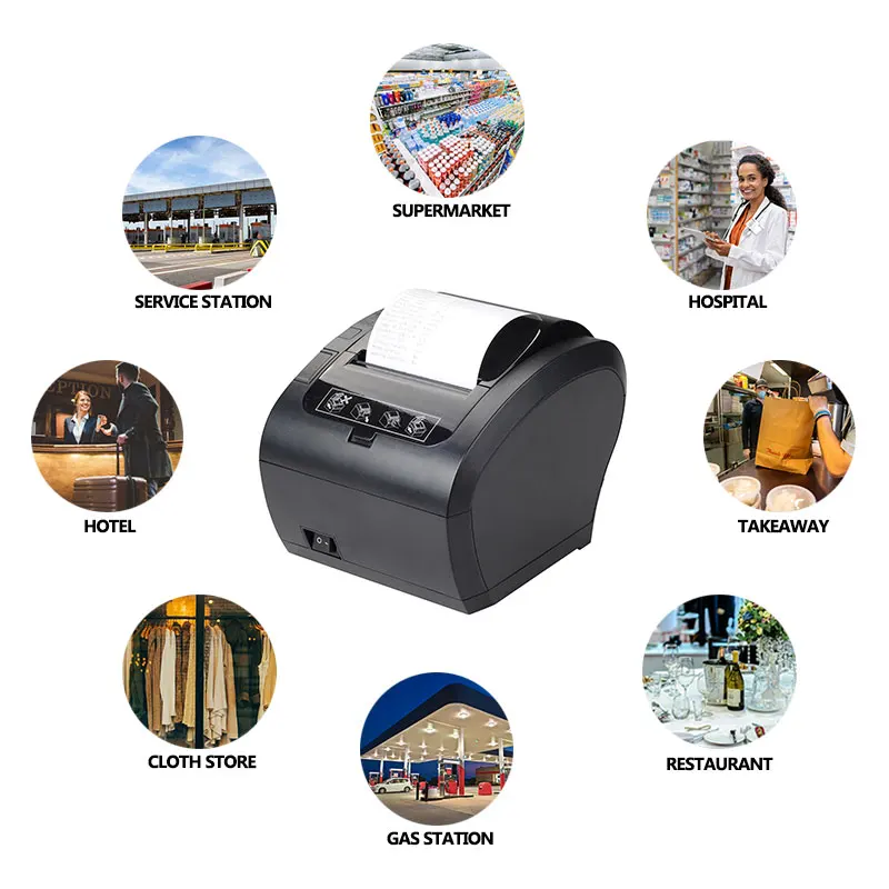 

Restaurant bill printer wireless android bluetooth printer supermarket billing invoice pos 80mm printer